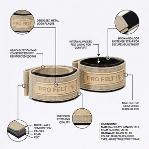 Sangles de levage réglables en coton pour équipement de fitness, avec support de poignet rembourré, pour entraînement de musculation en salle de sport, avec logo personnalisé - Product Image 2