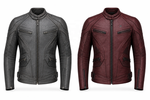 Blouson de moto en cuir de performance pour le tourisme |   Noir Charbon Rouge |   Fabricant OEM ODM |   Qualité de conception haut de gamme |   Vêtements de course - Product Image 5