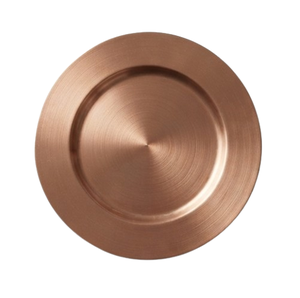Assiette de service décorative en cuivre antique pour mariages et réceptions, idéale pour restaurants et tables de cuisine, fabriquée en Inde - Product Image 3