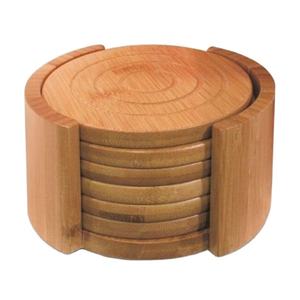 Juego de posavasos de té de Acacia más vendido, diseño grabado, mesa de lujo, posavasos de café de madera decorativo para cocina, estilo DIY - Product Image 1