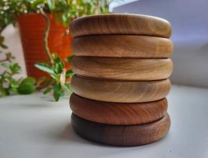 Elegante Brazalete de Madera Hecho a Mano, Joyería Ecológica Natural, Regalo para Mujeres y Niñas - Product Image 6