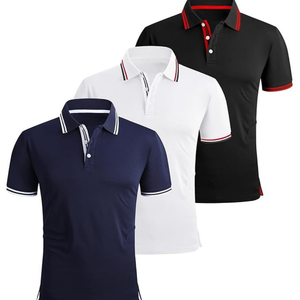 Polo à manches courtes pour homme, col à revers, logo personnalisé, golf, décontracté, commande en gros, faible MOQ, OEM - Product Image 5