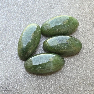 Jade Nefrita Natural AAA+ Grande Ovalado Cabujón Plano Calibrado Piedra Suelta Verde Gema Certificada por Terceros Joyería - Product Image 4