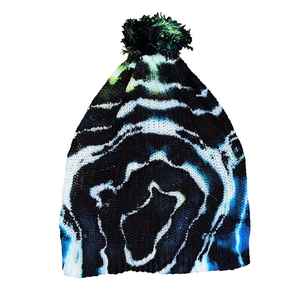 Bonnet tricoté en coton/laine tie-dye couleur personnalisée, broderie en gros, bonnets à revers, casquettes vintage streetwear pour adultes 2026 - Product Image 4