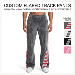 Pantalones Deportivos de Algodón Grueso para Hombre, Estilo Vintage, Lavado Ácido, Transpirables, con Rayas Laterales y Cintura Elástica - Personalizados, OEM, ODM - Product Image 4