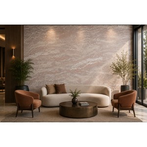 Decorative Travartine veneer manufacturer in India Flexible Travartine Veneer Surface Finish CE Certified 5+ Year Warranty - Product Image 1