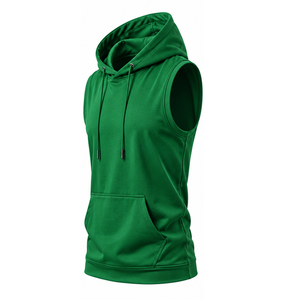 Sudadera sin Mangas Personalizada para Hombre, Sudadera Deportiva de Algodón, Ropa de Gimnasio, Proveedor Mayorista, Fábrica de Marca Privada, Sudadera sin Mangas - Product Image 1