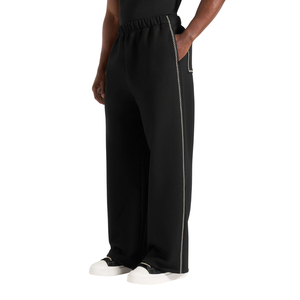 Mens Full <b>Zip</b> Hooded Streetwear Solid Tracksuit Wide Leg <b>Trousers</b> Contrast Piping <b>Side</b> Pocket Regular Fit Two Piece Wholesale - Product Image 6