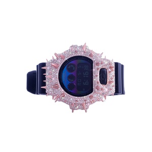 Impresionante Reloj de Lujo con Caja de Plata de Ley, Diseño de Medio Trono, con Diamantes Incrustados, Colección Premium, DOPE JEWELLS - Product Image 3