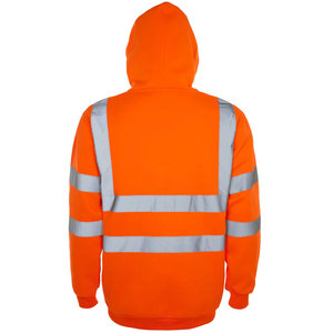 Sweat à capuche ignifuge en coton modacrylique pour travaux lourds, avec bandes réfléchissantes de sécurité pour hommes - Product Image 2
