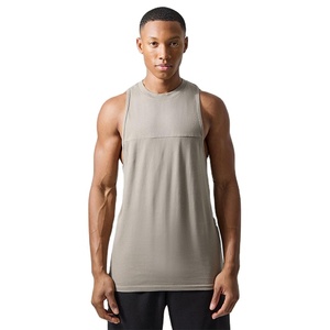 Ropa Deportiva Personalizada OEM, Diseño de Cuello Redondo, 100% Algodón, Ropa de Fitness para Hombre, Corte Largo - Product Image 1