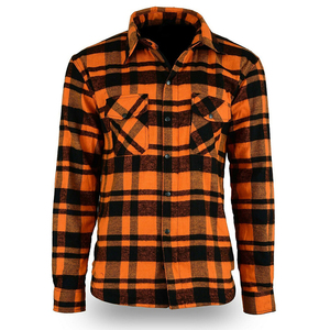 Camisa de franela de manga larga de la mejor calidad, corte ajustado, diseño OEM, para hombre, hecha en Pakistán - Product Image 1