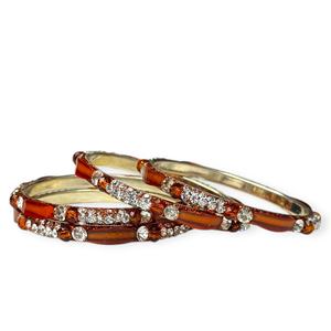 Pulseras de Perlas Naranjas de Imitación en Metal Chapado en Oro, Elegantes para Bodas y Fiestas, Precio al por Mayor Premium, Gran Venta - Product Image 3