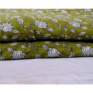 Tissu 100% Coton Imprimé au Bloc, Écologique, Respirant, Séchage Rapide, Léger, Tissu Croisé du Rajasthan pour Vêtements Femme et Fille - Product Image 6