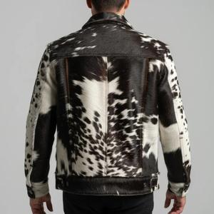 Veste en cuir véritable pour homme, haute qualité, nouvelle collection, vente en gros, veste en cuir de vachette, veste américaine en cuir de vachette. - Product Image 2