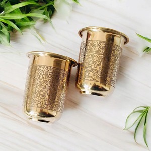 Classic Metal Brass Wine Glass metal Elegant <b>Drinkware</b> for Home Parties Wedding Anniversary & Birthday - Product Image 5
