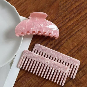 Tradebyd Luxury Resin <b>Comb</b> Smooth Wide Tooth <b>Hair</b> <b>Comb</b> for Frizz Free Styling and Scalp Massage - Product Image 1