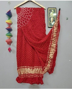 Premium Quality Gajji Silk Bandhani Dupatta with Traditional Pattern - Product Image 1