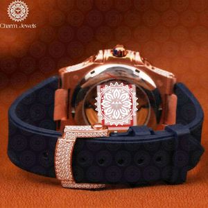 Reloj Cuadrado de Oro para Mujer Charm_Jewels, 40 mm, Cristal de Zafiro, Movimiento de Cuarzo, Correa de Silicona Luminosa, Diseño Moderno - Product Image 5