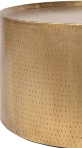 Table basse couleur laiton martelé dessus meubles en métal bon marché abordable vente chaude pour salon look moderne et tendance de l'Inde - Product Image 5