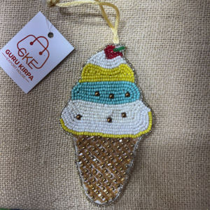 Abalorio de cristal de lampwork hecho a mano de alta calidad, estilo bohemio cristiano, con imitación de perla, en forma de corazón y de la paz, ISO 9001 - Product Image 1