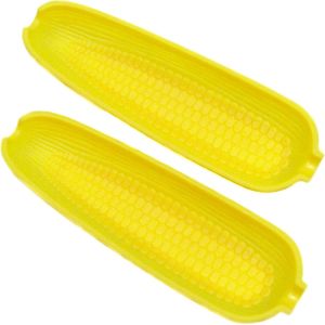 Set di 2 Ciotole Gialle a Forma di Pannocchia di Mais da 9,5 Pollici, Ciotole per Popcorn in Plastica dal Design Unico - Product Image 1