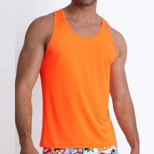 Débardeur tricoté respirant de haute qualité avec logo personnalisé, en coton, sans manches, col en V pour homme, style streetwear, gilet de fitness pour la gym - Product Image 3