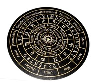 Planche de Pendule Feng Shui Noire Gravée Astral Insights, Outil de Divination en Agate, Pratiques Occultes Spirituelles, Autel d'Amour