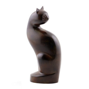 Rust Patina Calico Sitting <b>Cat</b> Brass Cremation <b>Urn</b> For Human Pet Ashes Luxury Eco-Friendly Durable Honoring Funeral Supplies - Product Image 2