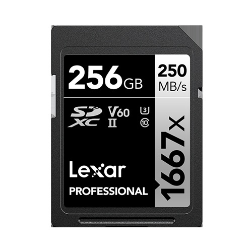 Lexar Professional 1667x SD Card SILVER Series 256GB LSD256CB1667
