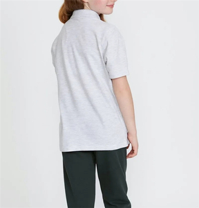 Polo d'uniforme scolaire unisexe pour enfants à manches courtes en coton 100% avec broderie personnalisée - Product Image 4