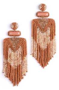 Pendientes de borlas con cuentas bohemias para mujer, joyería llamativa, pendientes de moda para fiesta con flecos en rosa, morado y rojo, cuentas de vidrio - Product Image 2