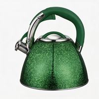 Bouilloire sifflante en acier inoxydable écologique de 3,0 L, compatible avec les plaques à induction