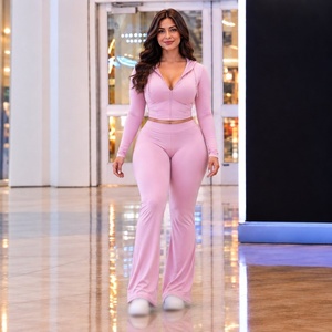 Chándal personalizado bordado para mujer, chándal a juego, chándal de marca para colecciones de marcas de ropa - Product Image 3