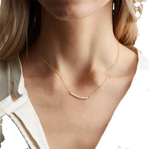 Nuevo Collar de Circonita con Diseño de Gota de Agua, Versión Coreana, Estilo Ligero y Lujoso, Diseño de Nicho INS, Colgante Simple de Alta Gama, Collares de Perlas - Product Image 5