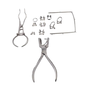 Kit Complet d'Instruments Dentaires Premium avec Étui Noir : 12 Pièces (Pinces, Punch, Forceps, Cadre) - Product Image 5
