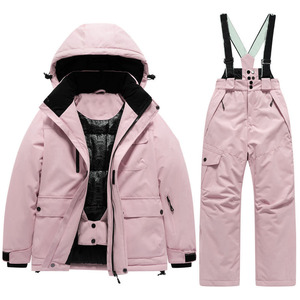 Traje de Esquí Unisex Personalizado para Invierno, Chaqueta con Capucha y Pantalones con Tirantes para Snowboard y Deportes al Aire Libre - Product Image 5