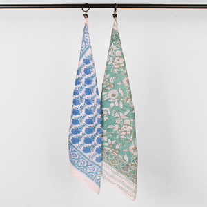 Pañuelo Cuadrado de Algodón Estampado a Mano Craftjaipur para Mujer, Diseño Floral, Accesorios para Todas las Temporadas, Multicolor, Estilo Boho - Product Image 5