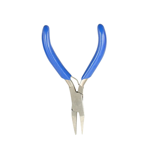 Pince à bijoux DETAIN IMPEX avec poignées bleues, pointe de précision pour la fabrication et le travail du fil, garantie 1 an, certifiée CE - Product Image 4