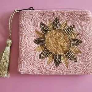 Trendy Boho Style Customizable <b>Seed</b> Beads Embroidery Coin Pouch for Promotional Gifts & Fashion Use Premium Quality - Product Image 5