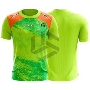 เสื้อฟุตบอลขายดีที่สุดสำหรับผู้ใหญ่ ชุดฝึกซ้อม พิมพ์ลาย โพลีเอสเตอร์ 100% คุณภาพสูง โลโก้สั่งทำได้ สีสันสดใส ระบายอากาศได้ดี แห้งเร็ว - Product Image 4