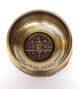 Bols chantants tibétains en laiton fabriqués à la machine, artisanat en métal pour le yoga, la méditation, le Feng Shui - Product Image 5