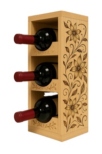 Solid Pine Three-Tier <b>Wine</b> <b>Rack</b> Multi-Functional Simple Home Furniture Durable <b>Wood</b> Storage - Product Image 3