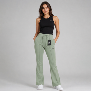 OEM/ODM Custom Made Heavyweight Fleece <b>Lace</b> Anti-static Drawstring <b>Elastic</b> Waist Winter Sports Sweatpants Embroidery Logo - Product Image 1