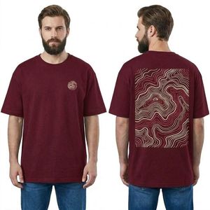 Camiseta gráfica Heritage para hombre, 100% algodón, cuello redondo personalizado, manga corta, ropa informal retro para calle, ropa de viaje - Product Image 3