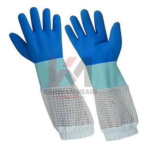 Guantes de Apicultura de Cuero Duradero con Manga Larga de Lona, Guantes de Protección para el Manejo de Colmenas y el Procesamiento de Miel - Product Image 6