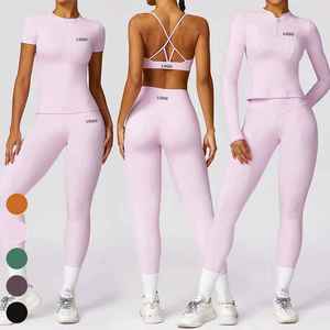 Ensemble de yoga slim fit pour femme, tenue de sport pour femme, ensemble de gym pour femme - Product Image 2