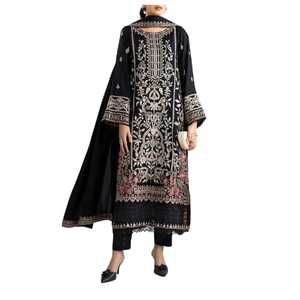Tenues d'été décontractées pour femmes pakistanaises et indiennes, en tissu de coton lawn, séchage rapide, infroissable, coupe ample et réversible - Product Image 1