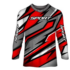 Maillot de motocross confortable, design personnalisé, coupe-vent, sublimation, respirant et esthétique. - Product Image 1