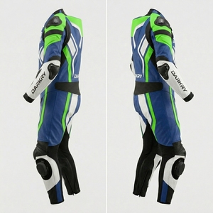 Traje de Cuero Personalizado para Motociclismo de Competición, Guantes, Botas, Kit OEM ODM al por Mayor, Equipo de Protección de Piel de Vacuno Perforada para Días de Pista - Product Image 3